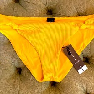 Dolce Vita Swimsuit Bottom | NWT | Size Large | Yellow Ribbed Fabric